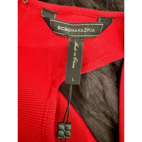 BCBGMAXAZRIA Gisella mini dress in Rio Red NWT - Size L - Picture 6 of 8